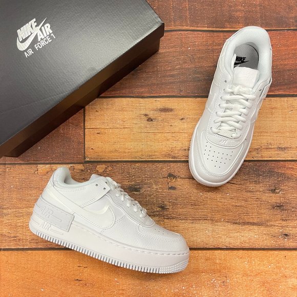Nike Shoes - Nike Women's Air Force 1 Shadow (Triple White)
